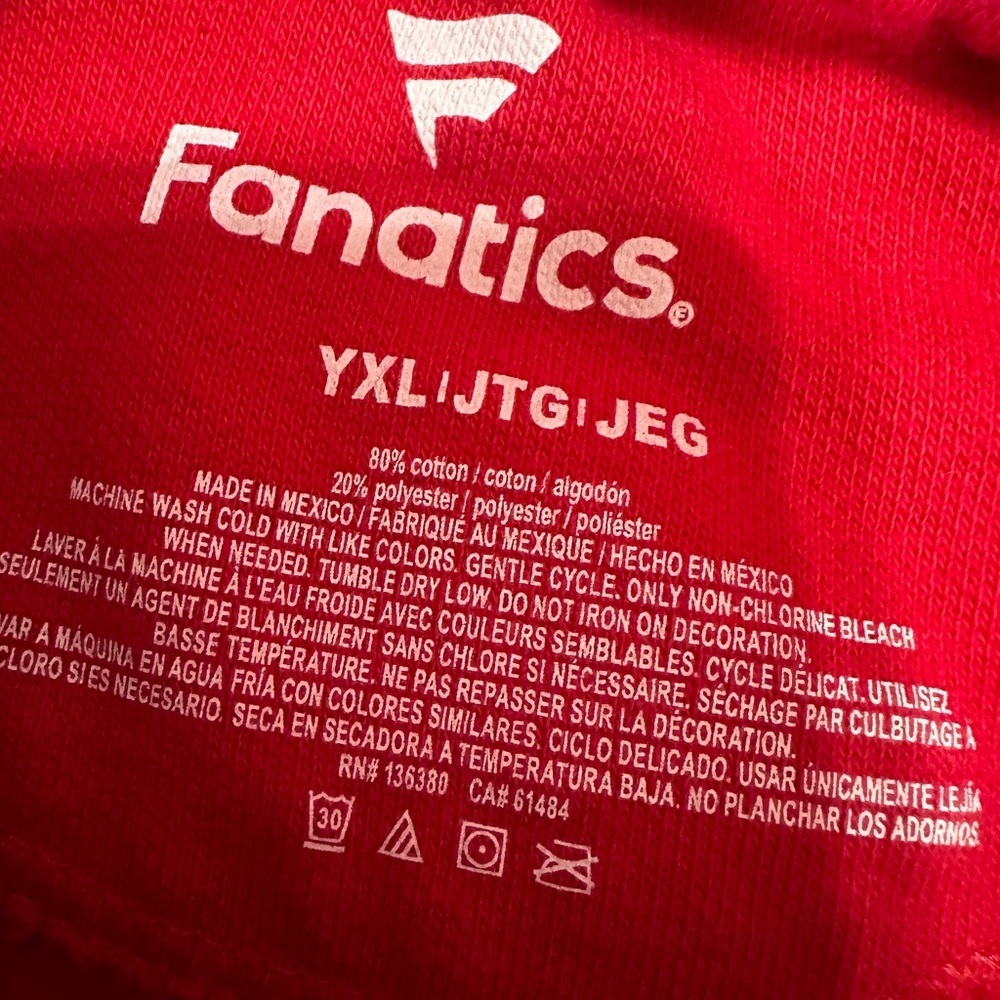 Fanatics San Francisco 49ers Hoodie Sweatshirt Youth Size XL NFL Pullover - Picture 9 of 12